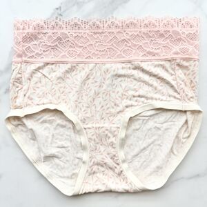 NWOT SOMA EMBRACEABLE SUPER SOFT ENCHANTING LACE MODERN BRIEF PANTY IN FLEUR VIN